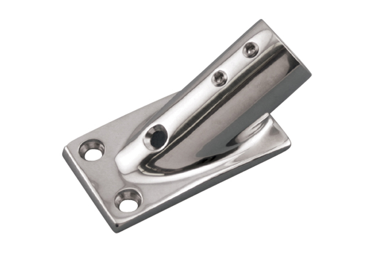 Stainless Steel Rectangular Base - 30 Degree Angle, Railing and Bimini, S3651-0300, S3651-0301